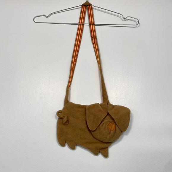 Pursonal Beastie Handbags - Pursonal Beastie Womens Shoulder Bag OS Tan Vintage 1974 Dog Novelty Queevil